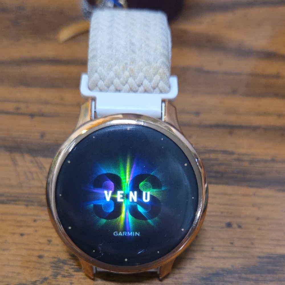 Garmin Gold and Cream Venu 3S with Advanced Fitness Tracking